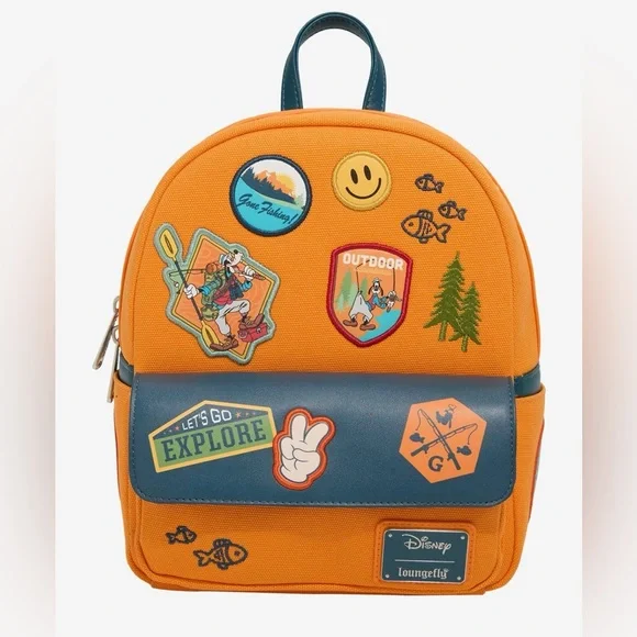 NWT Loungefly Disney Goofy Movie patches mini backpack 100645-1.jpg main image 4